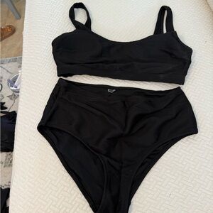 Black Two-Piece Swimsuit
